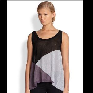 AIKO baroque infinity metallic colorblock tank XS